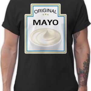 Shirtracer T-Shirt Mayo Kostüm Mayonnaise Karneval & Fasching