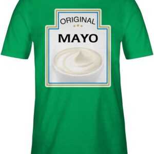 Shirtracer T-Shirt Mayo Kostüm Mayonnaise Karneval & Fasching