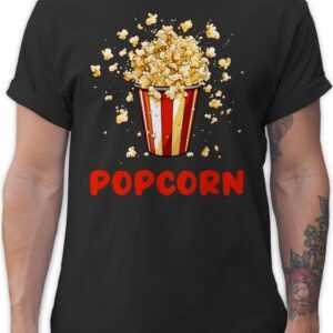 Shirtracer T-Shirt Popcorn Fan Popcornverkleidung Filmliebhaber Pop-Corn Karneval & Fasching