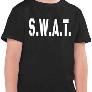 Shirtracer T-Shirt S.W.A.T. Karneval Kostüm - Polizei SWAT Police Spezialeinsatzkommando Karneval & Fasching