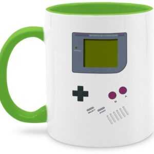 Shirtracer Tasse Gameboy - 90er Jahre Outfit Game Boy Retro 90 er Party 90s - Karneval und Fasching Deko - Tasse zweifarbig, Keramik, 90 er jahre kostüme - carnival costume for children