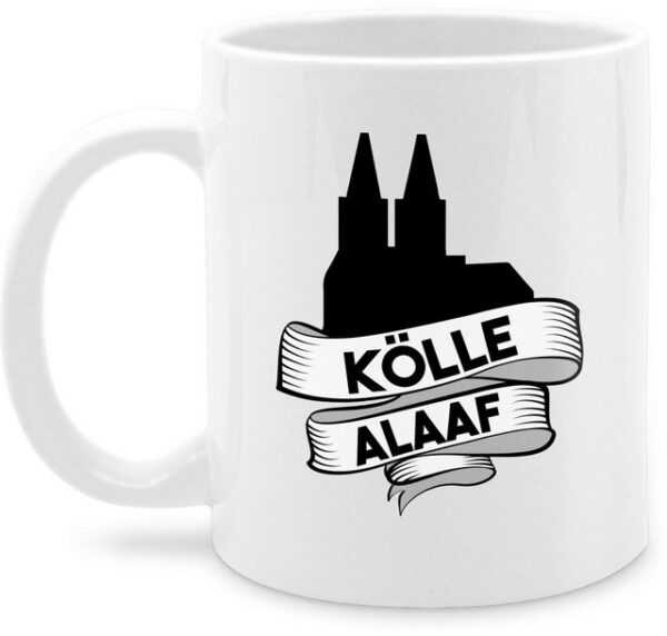 Shirtracer Tasse Kölle Alaaf Kölner Dom - Köln Helau Jecken Jeck, Keramik, Karneval und Fasching Deko