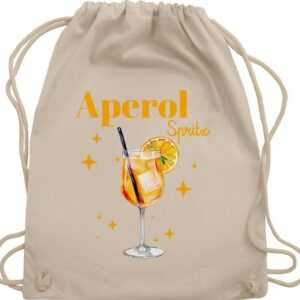 Shirtracer Turnbeutel Aperol Spritz Kostüm Aperoli Aperollin Freundin Spritztour, Karneval & Fasching