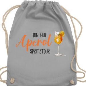 Shirtracer Turnbeutel Bin auf Aperol Spritztour JGA Mädelsabend Spritz Tour, Karneval & Fasching