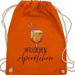 Shirtracer Turnbeutel Hallöchen Aperölchen Aperol Spritz Mädelsabend, Karneval & Fasching