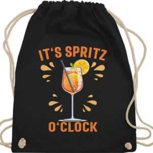 Shirtracer Turnbeutel Its Spritz o Clock Lustiges Geschenk Aperol Spritz Kostüm Fasching Ape, Karneval & Fasching