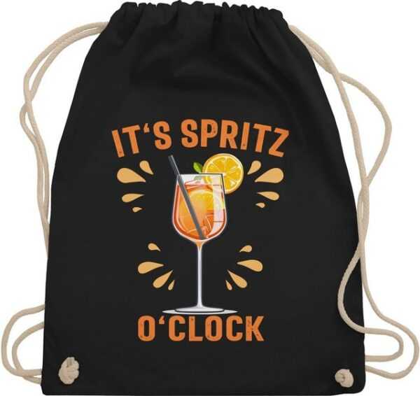 Shirtracer Turnbeutel Its Spritz o Clock Lustiges Geschenk Aperol Spritz Kostüm Fasching Ape, Karneval & Fasching