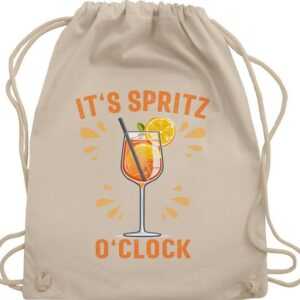 Shirtracer Turnbeutel Its Spritz o Clock Lustiges Geschenk Aperol Spritz Kostüm Fasching Ape, Karneval & Fasching