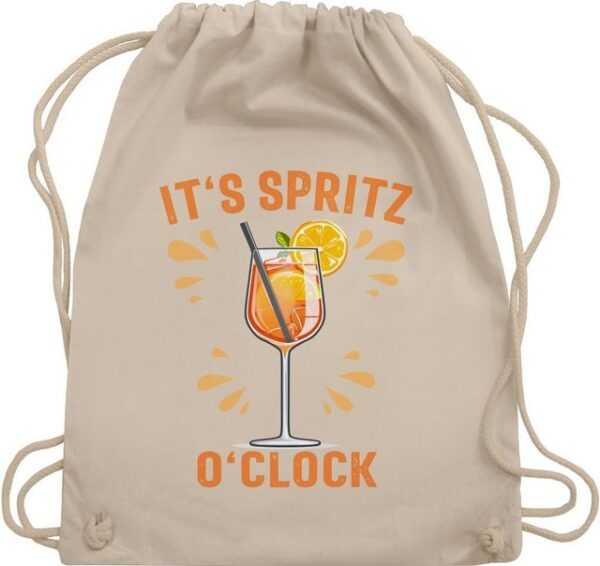 Shirtracer Turnbeutel Its Spritz o Clock Lustiges Geschenk Aperol Spritz Kostüm Fasching Ape, Karneval & Fasching