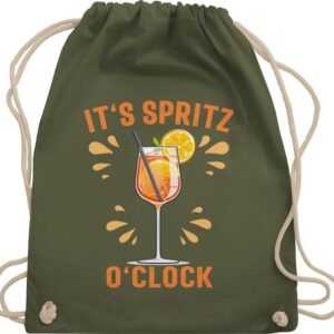 Shirtracer Turnbeutel Its Spritz o Clock Lustiges Geschenk Aperol Spritz Kostüm Fasching Ape, Karneval & Fasching