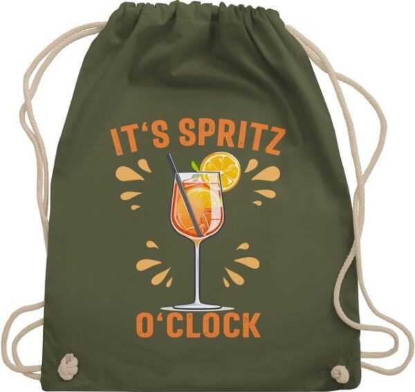 Shirtracer Turnbeutel Its Spritz o Clock Lustiges Geschenk Aperol Spritz Kostüm Fasching Ape, Karneval & Fasching