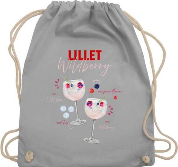 Shirtracer Turnbeutel Lillet Wildberry Rezept Lustiges Geschenk Lilletfan Wildberry Lillet F, Karneval & Fasching