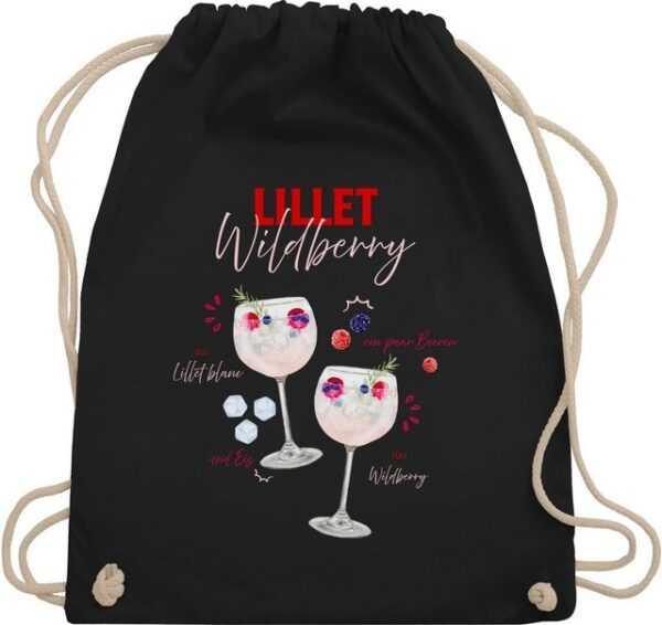 Shirtracer Turnbeutel Lillet Wildberry Rezept Lustiges Geschenk Lilletfan Wildberry Lillet F, Karneval & Fasching