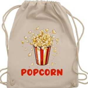 Shirtracer Turnbeutel Popcorn Fan Popcornverkleidung Filmliebhaber Pop-Corn, Karneval & Fasching