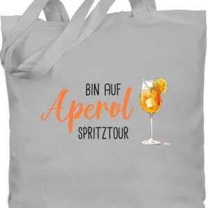 Shirtracer Umhängetasche Bin auf Aperol Spritztour JGA Mädelsabend Spritz Tour, Karneval & Fasching