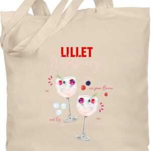 Shirtracer Umhängetasche Lillet Wildberry Rezept Lustiges Geschenk Lilletfan Wildberry Lillet F, Karneval & Fasching