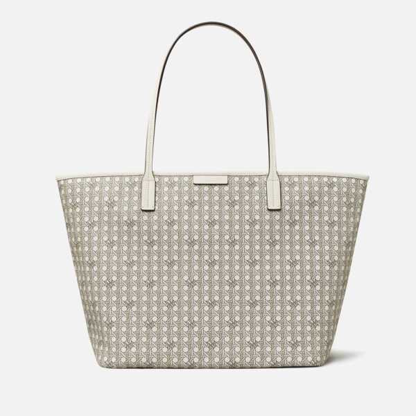 Tory Burch Ever-Ready Monogram Coated-Canvas Tote Bag