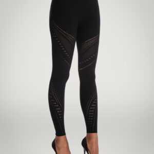 Wolford - Ajouré Net Leggings, Frau, black, Größe: L