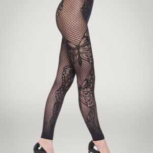 Wolford - Butterfly Net Tights Leggings, Frau, black, Größe: L