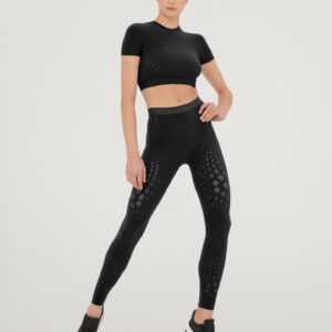 Wolford - Dots Illusion Net Leggings, Frau, black, Größe: L