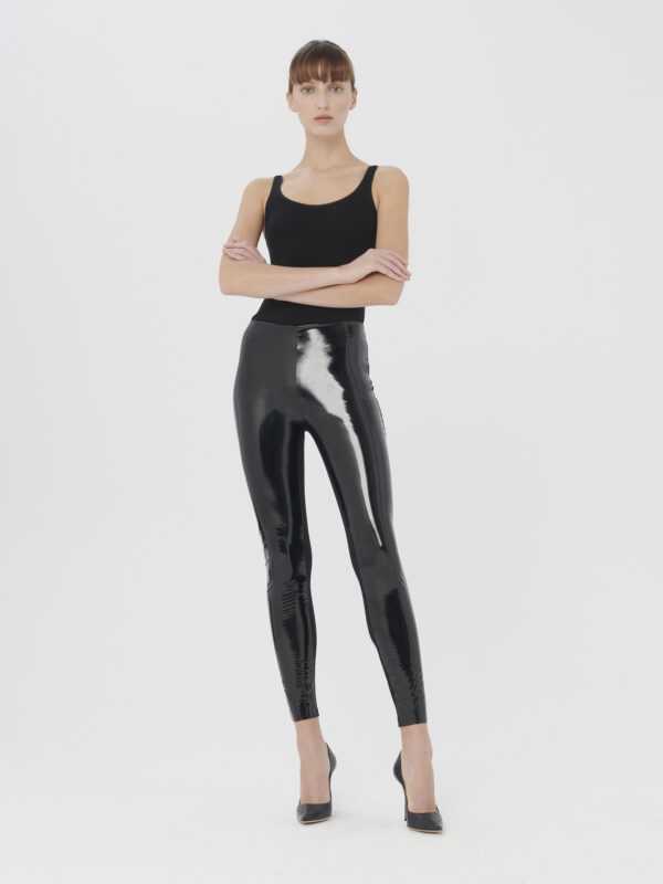 Wolford - Latex Leggings, Frau, black, Größe: 36