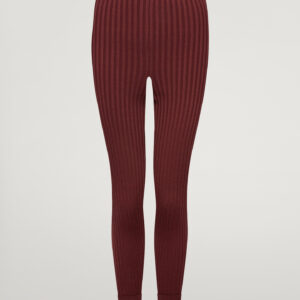 Wolford - Merino Rib Leggings, Frau, port royale, Größe: L