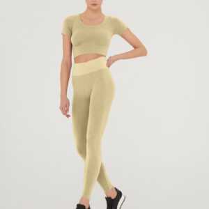 Wolford - Shiny Leggings, Frau, moonshell/gold, Größe: L