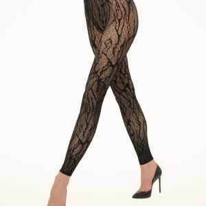 Wolford - Snake Lace Tights Leggings, Frau, black, Größe: L