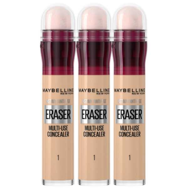 คอนซีลเลอร์ พื้น Maybelline Instant Anti Age Eraser 6.8 มล. (หลากหลายเฉดสี) - 01 Light