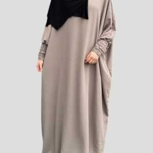 Aymasal Maxikleid Abaya Aliyah Schmetterling Kleid Kaftan Islamische Gebetskleidung breiter Schnitt, Passgenau