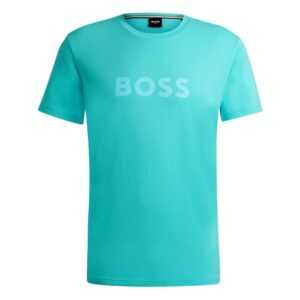 BOSS T-Shirt T-Shirt RN mit großem Markenprint auf der Brust