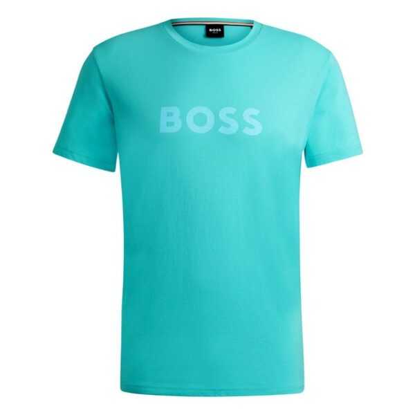 BOSS T-Shirt T-Shirt RN mit großem Markenprint auf der Brust