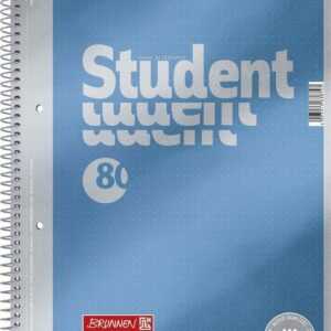 BRUNNEN Collegeblock 5x BRUNNEN 1067147 Collegeblock Premium Student, A4, 80 Blatt, punktie