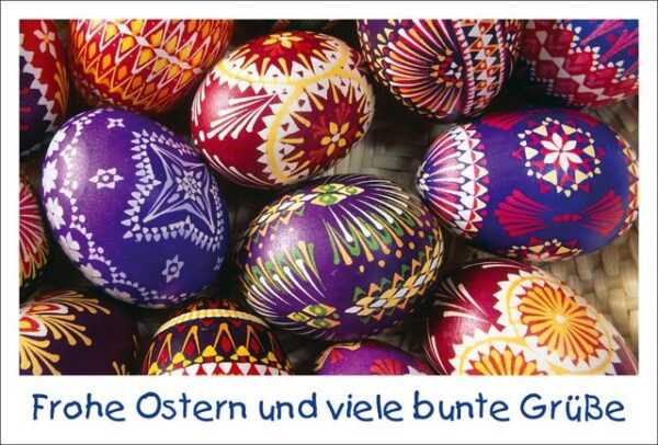 BSB Grußkarten Ostern - Glückwunschkarte im Format 11,5 x 17 cm mit Briefumschlag