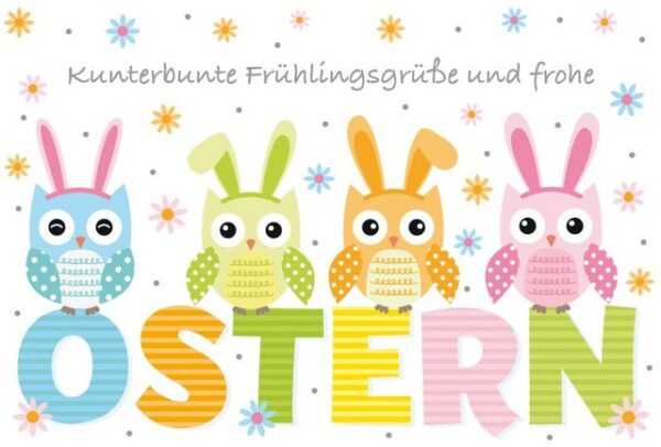 BSB Grußkarten Ostern - Glückwunschkarte im Format 11,5 x 17 cm mit Briefumschlag