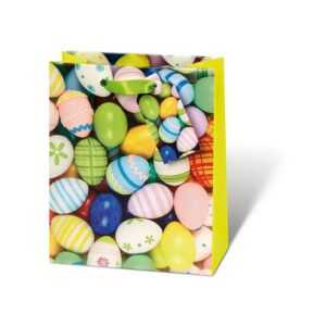 BSB Grußkarten Tasche Medium Eier Mix 23x19cm - Ostern