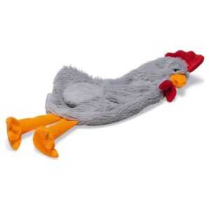 Beeztees Tierkuscheltier Oster Flatinos Huhn Jip grau