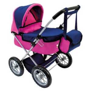 Bino & Mertens Puppenwagen Puppen-Buggy mit Tasche, Rot