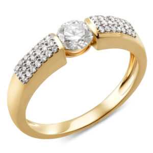 CM Private Diamonds Design-Ring, 43 LG-Brillanten, ges. 0,70 ct.,m.Z. 20 Gelbgold 585
