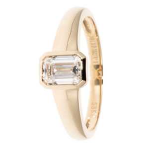 CM Private Diamonds Diamant-Ring, 1,0 ct. Emerald-cut 18 Gelbgold 585