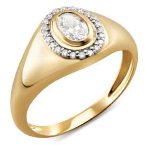 CM Private Diamonds Entourage-Ring, 23 Brill. 0,50 ct. SI GH, Gold 585 17 Gelbgold 585