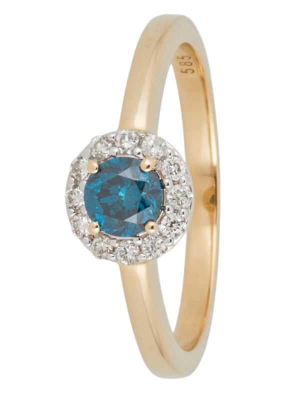CM Private Diamonds Entourage-Ring, blaue und weiße Brillanten 19 Diamant