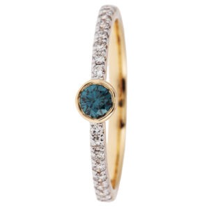 CM Private Diamonds Rivière-Ring, Diam. Blau weiß G585 16 Diamant