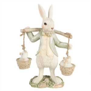 Caldine Dekofigur Figur Kaninchen 17cm Ostern Osterhase Deko