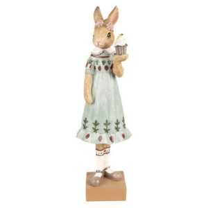 Caldine Dekofigur Figur Kaninchen 28cm Ostern Osterhase Deko