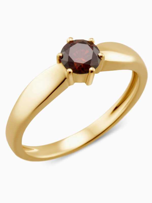 DIAMONDS Solitär-Ring LG Brillant rot 0,50 ct. G585 17 Gelbgold 585