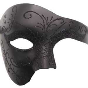 Dekorative Verkleidungsmaske Herren Venezianische Maskerade Maske Phantom der Oper Halbmaske, (1-tlg), Maskerade Maske, Karneval Masken Halloween Masken