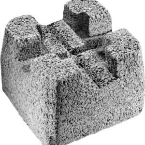 Diephaus Fundamentstein 22 x 22 x 17 cm, grau