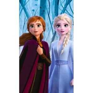 Disney Frozen Badetuch Elsa & Anna, Baumwolle, Kinder Strandtuch 70 x 140 cm