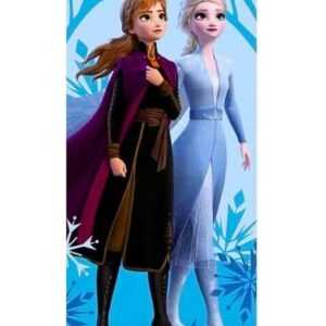 Disney Frozen Badetuch Elsa & Anna, Baumwolle, Kinder Strandtuch 70 x 140 cm